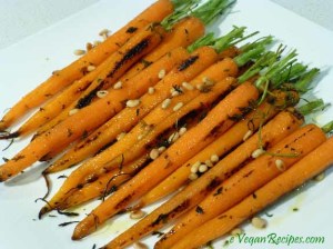 Char grilled carrots