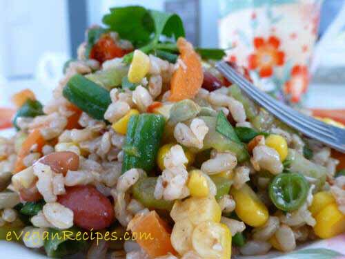 Protein-rich Brown Rice Summer Salad Recipe