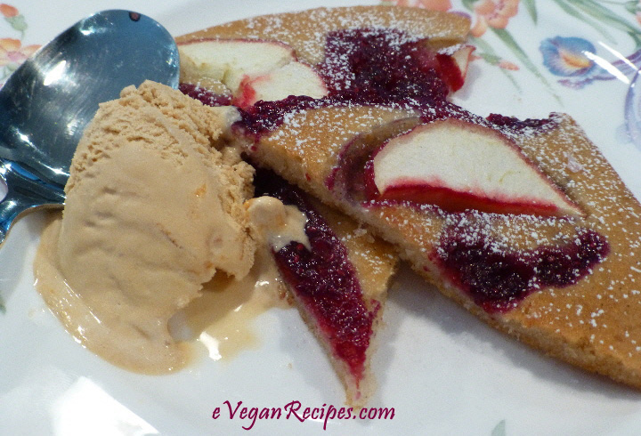 Rustic Vegan Apple Berry Cake Recipe