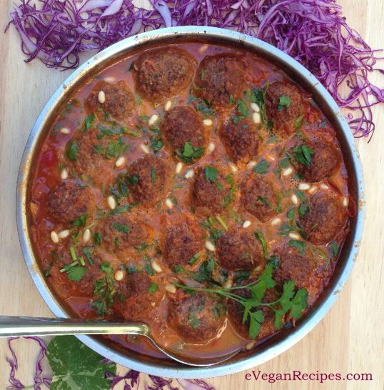 Red Cabbage Koftas in Sugo Russo Sauce