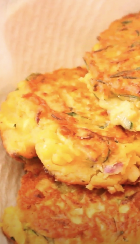 Spicy Zucchini and Corn Fritters Gluten Free