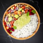 Mediterranean Bean Salad and Coconut Rice