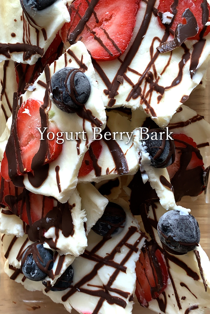 Frozen Yogurt Berry Bark