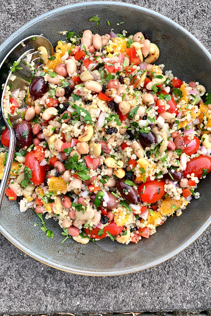 High Protein Bean and Quinoa Salad