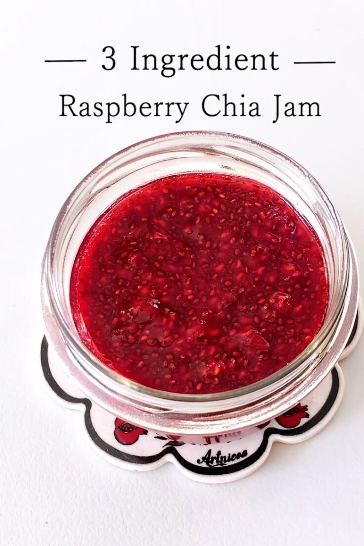 3 Ingredient Raspberry Chia Jam