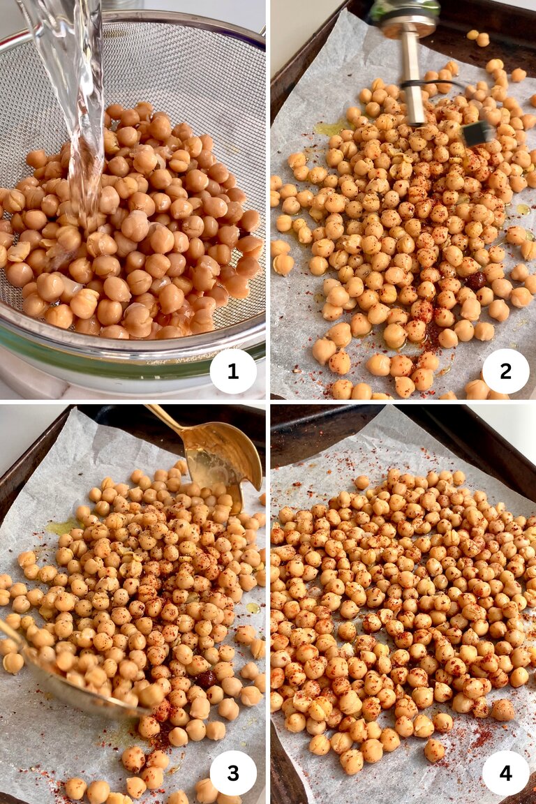 Spicy Roasted Chickpeas Instructions