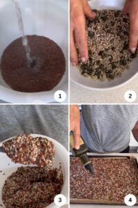 4 Ingredient Seeded Crackers Instructions