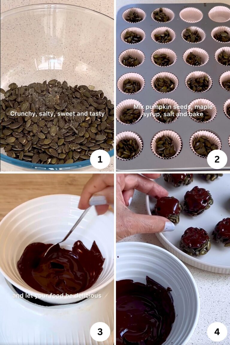 4 Ingredient Pumpkin Seed Chocolate Bites