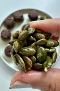 Pumpkin Seed Chocolate Bites