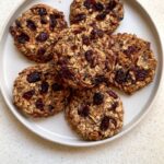 Cranberry walnut oat cookies