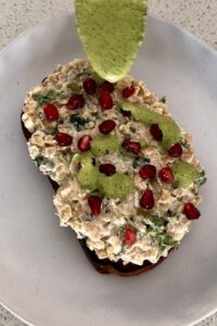 Chickpea Tuna Toast