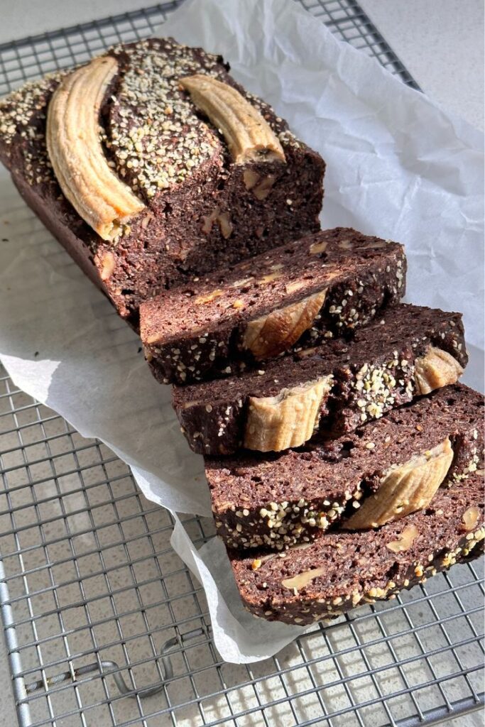 Healthy Chocolate Banana Bread