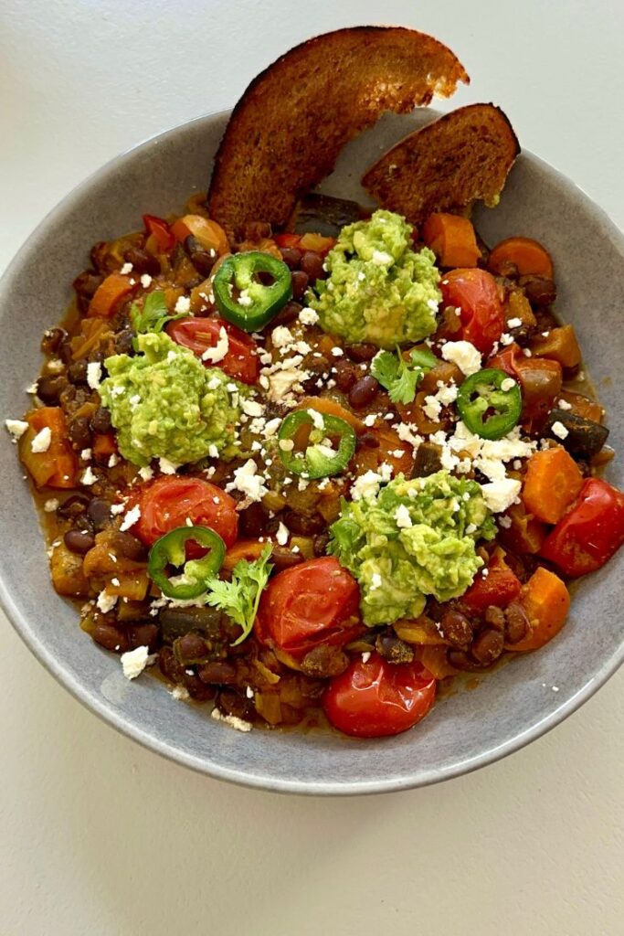 Garlicky Tomato and Black Bean Salad