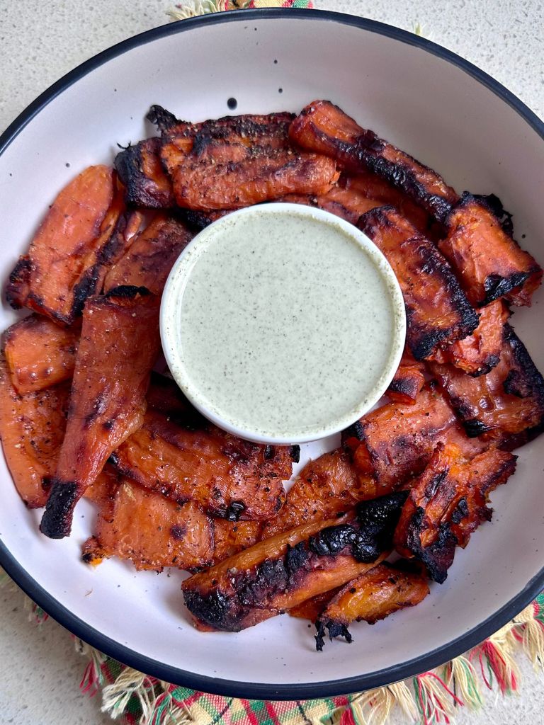 Baked Smashed Carrot Fries