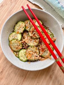 Japanese Inspired Cucumber Salad